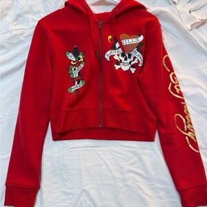 Ed Hardy Vibrant Red Hoodie